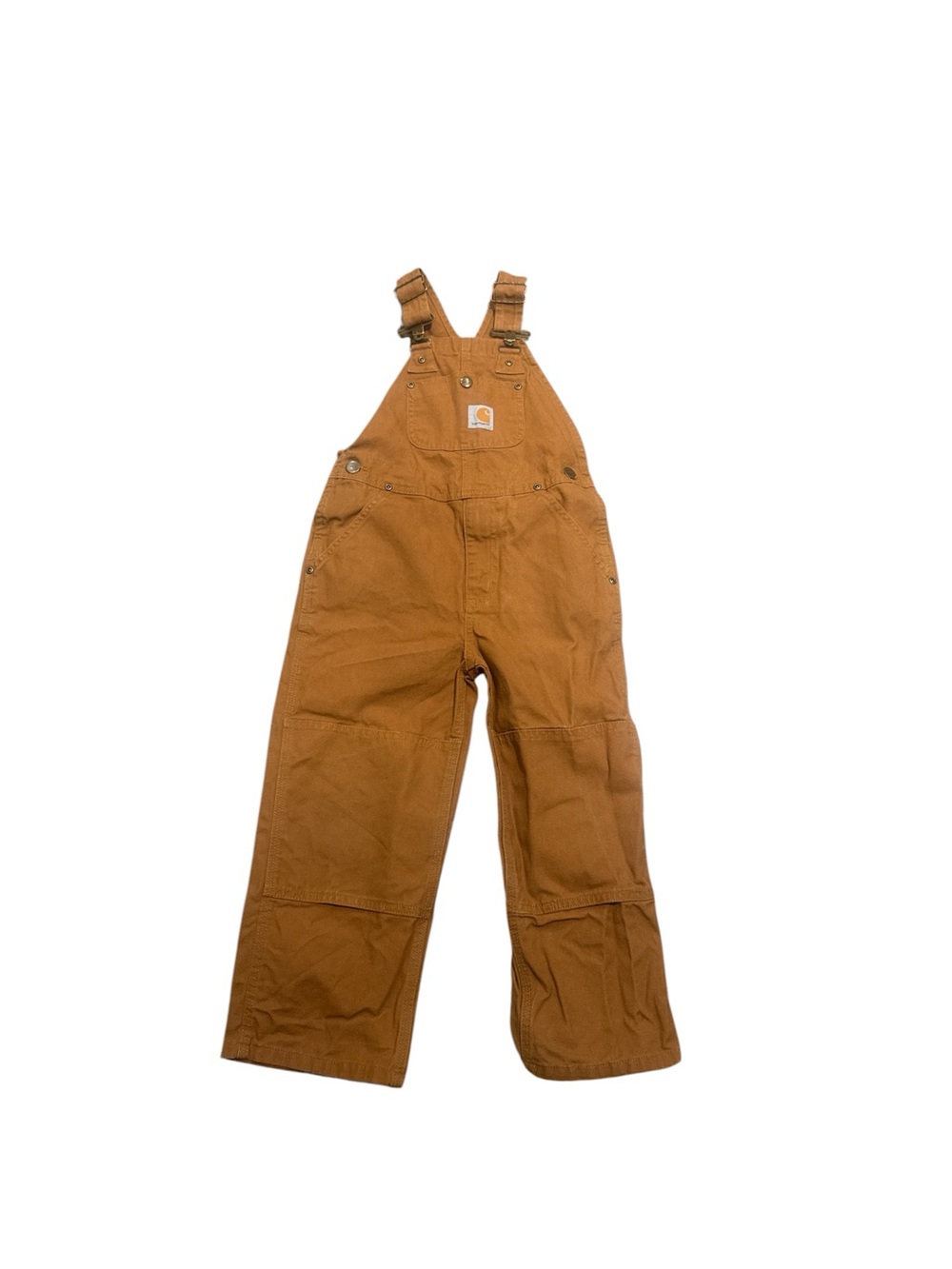 Carhartt Kids Tan Duck Canvas Overalls